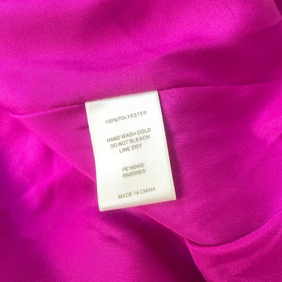 Gianni Bini Marine Ruffles Halter Mini Dress Size XS in Hot Pink Party - Picture 7 of 8